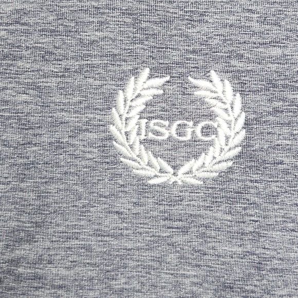 FootJoy Golf Polo Shirt Men's Large ISGC Blue Performance‎ Short Sleeve - Picture 4 of 10